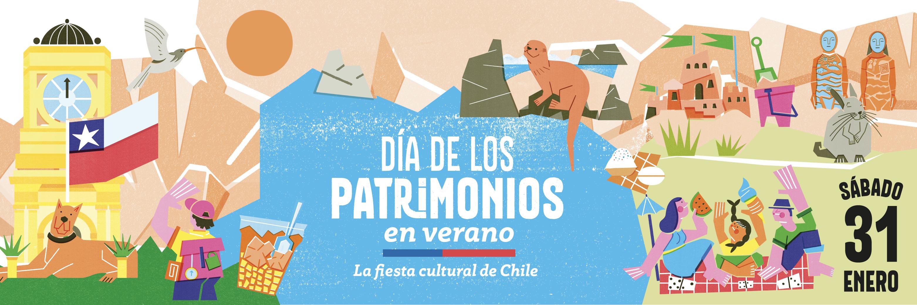 afiche dia de los patrimonios en verano 2026