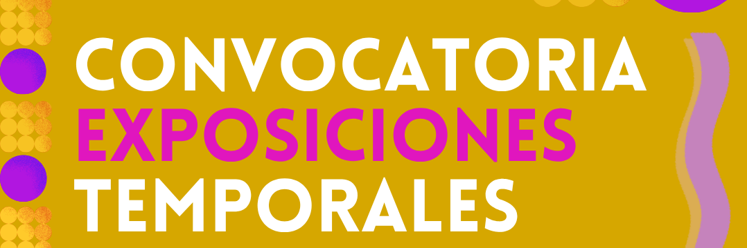 Afiche color mostaza con el texto Convocatoria exposiciones temporales 2026 Museo Regional de Rancagua